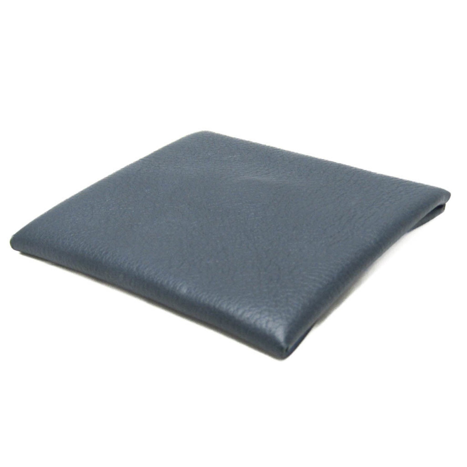 Hermes Bastia Men,Women Leather Coin Purse/coin Case Blue,Dark Gray