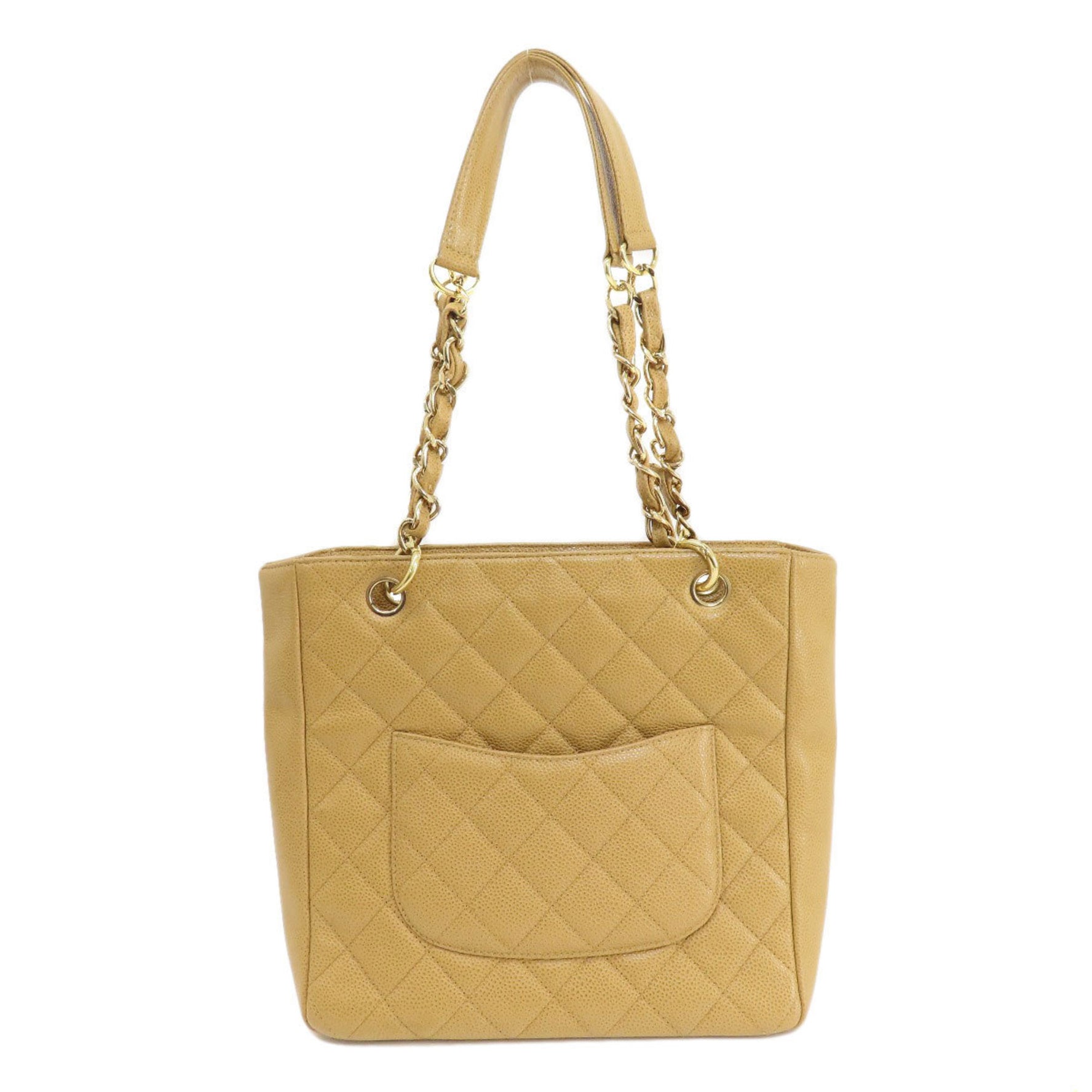 CHANEL Chain Bag Matelasse Tote Caviar Skin