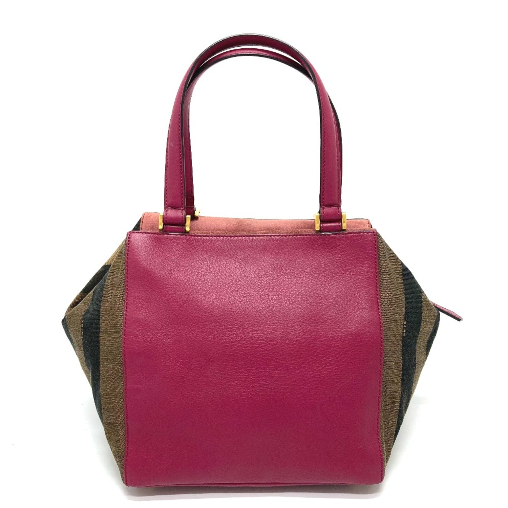 Fendi Pecan Bag Duffle Bag Hand Bag x Purple Based