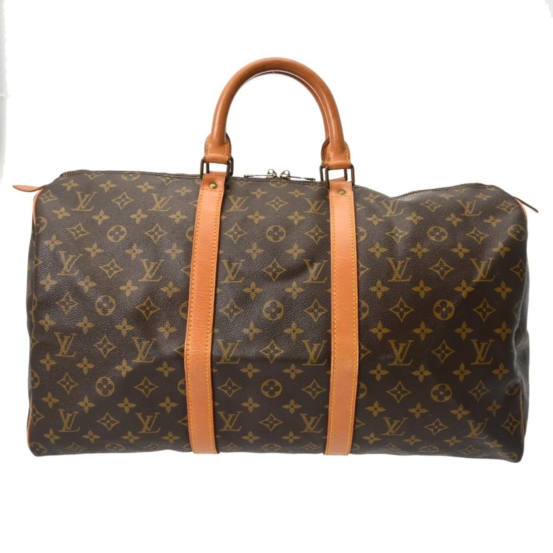 LOUIS VUITTON Monogram Keepall 50 Canvas Boston Bag