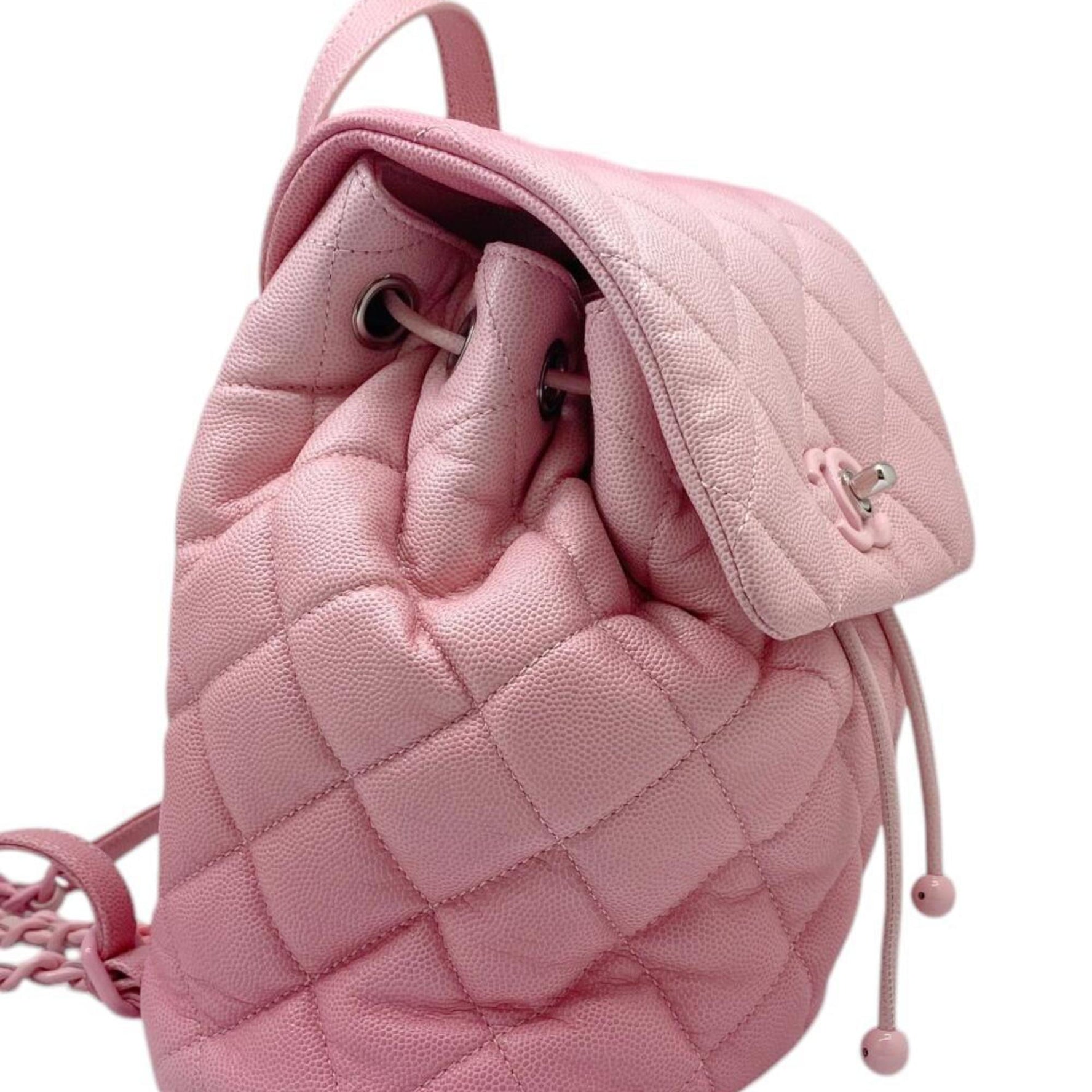 CHANEL Matelasse Plastic Chain Backpack Caviar Skin Gradient Random Plate