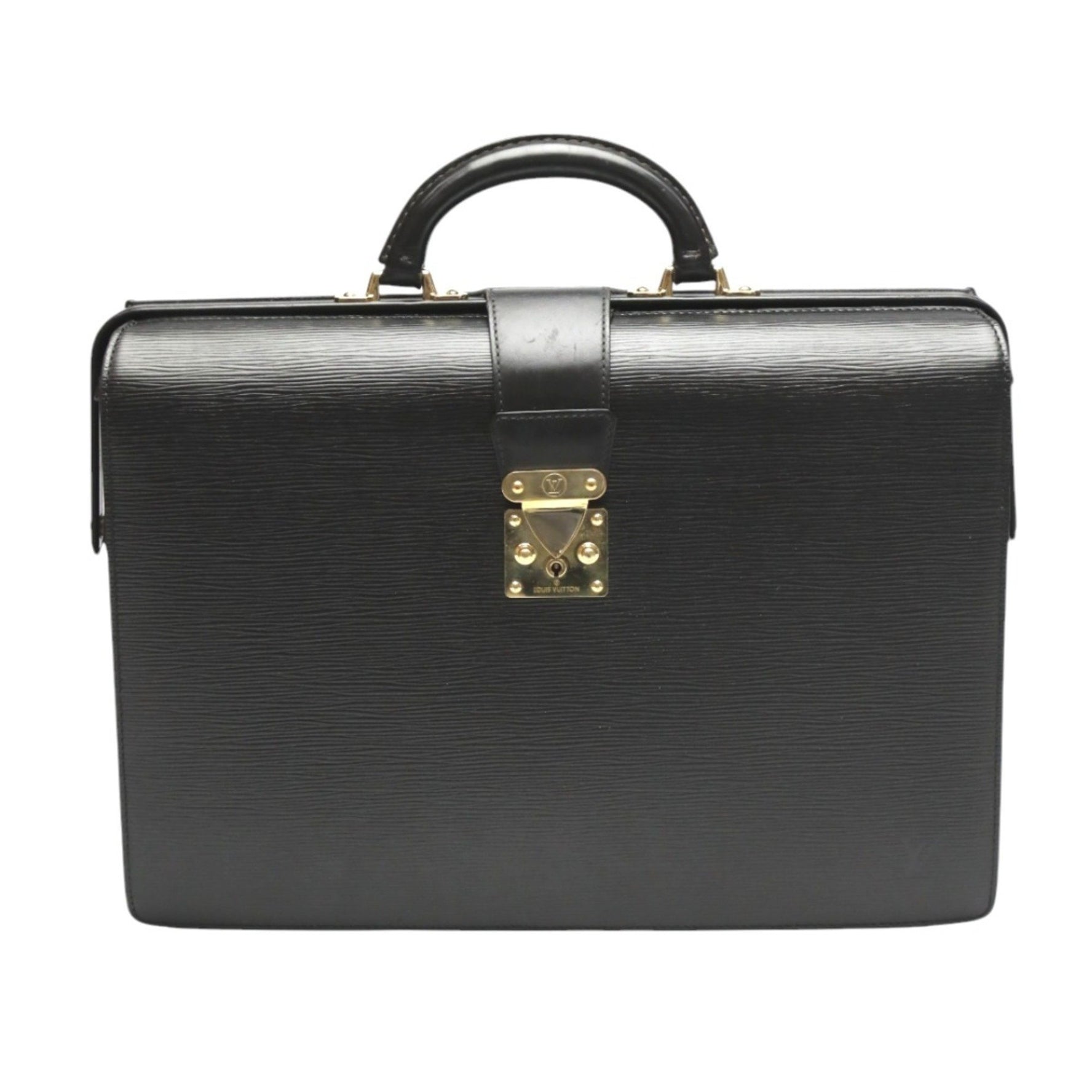 Louis Vuitton Business Bag Briefcase Epi Fermoir Leather