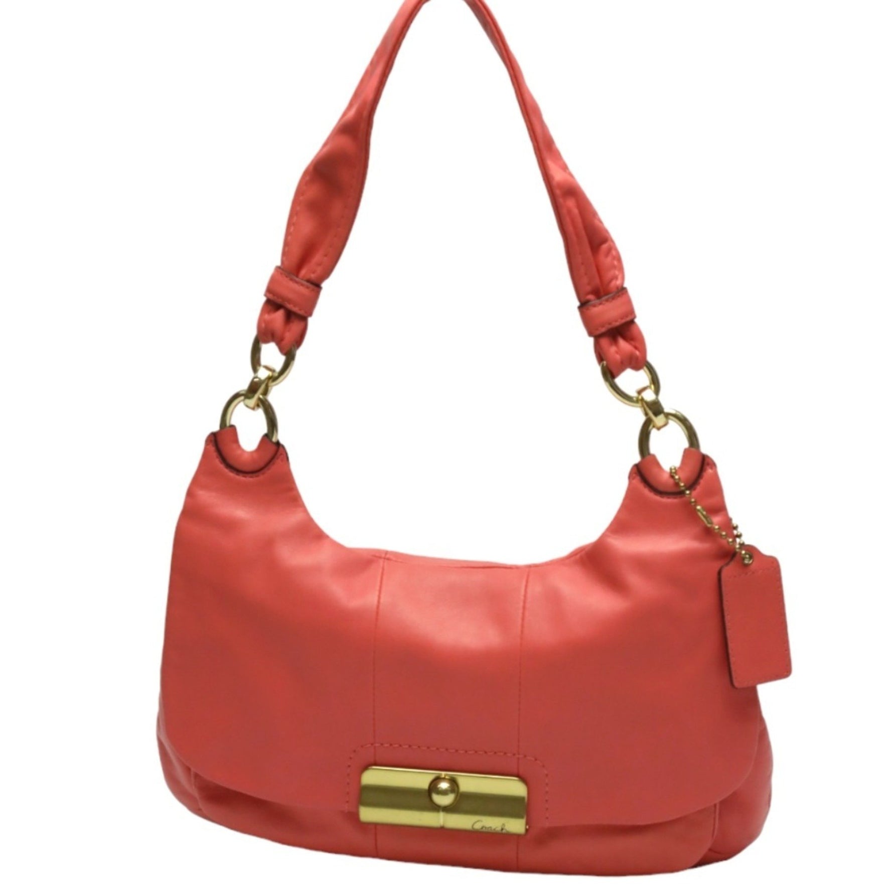 COACH Shoulder Bag Leather Hippie Christine