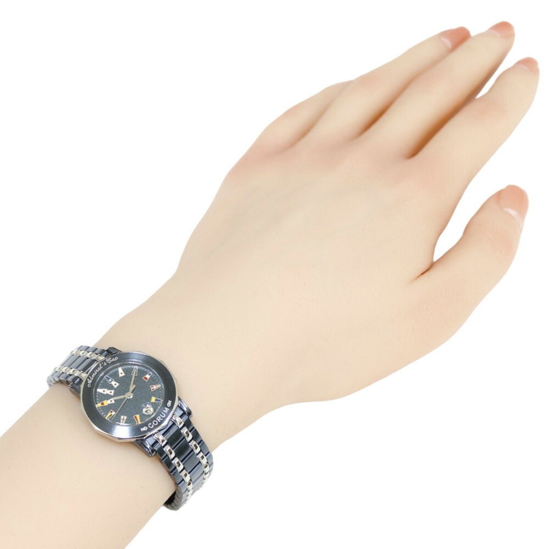 Corum Admiral's Cup Watch Stainless Steel Quartz Ladies