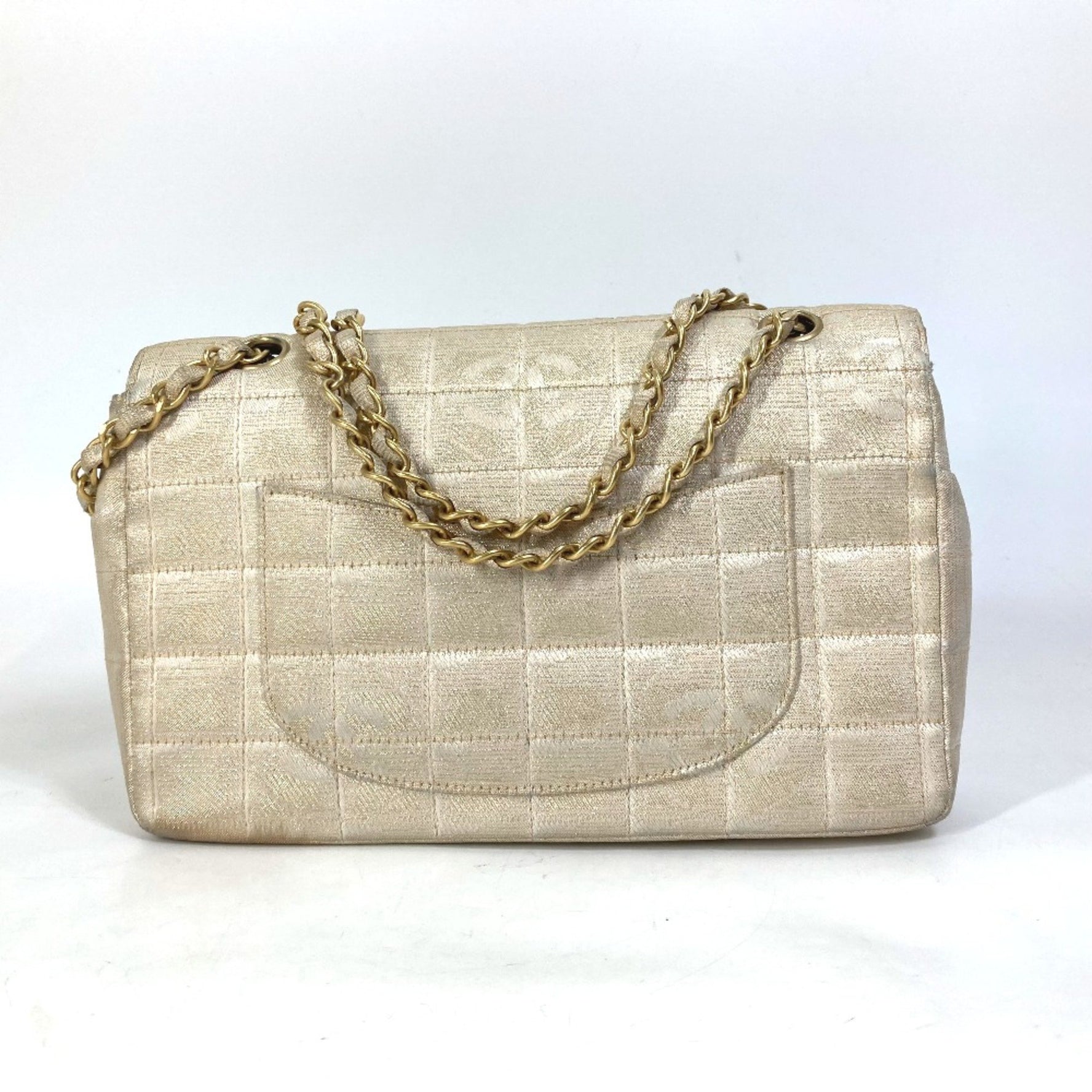 Chanel CC Mark CC Double Chain Crossbody Shoulder Bag