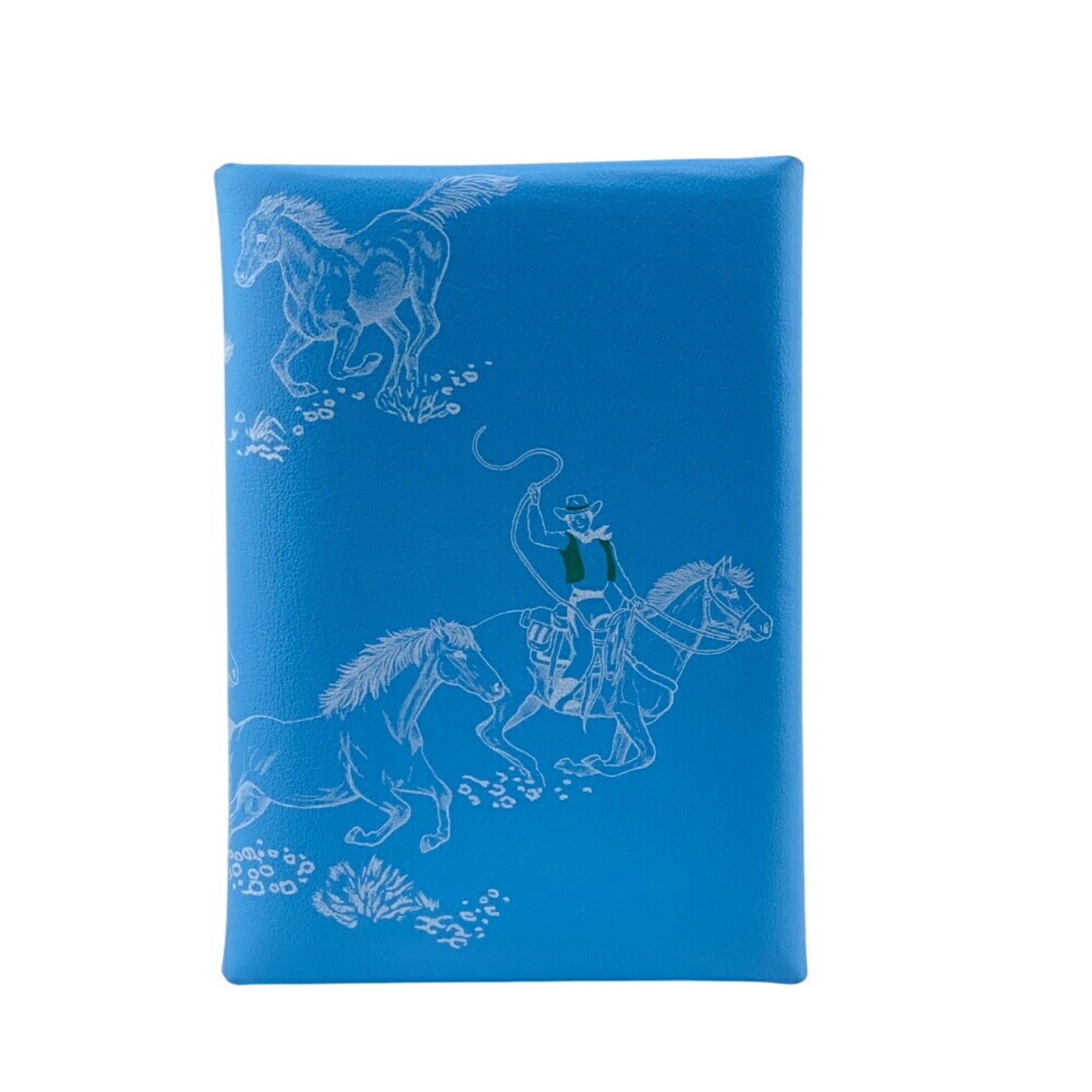 HERMES Calvi Duo Horse Pattern Earrings Dangling No Hole