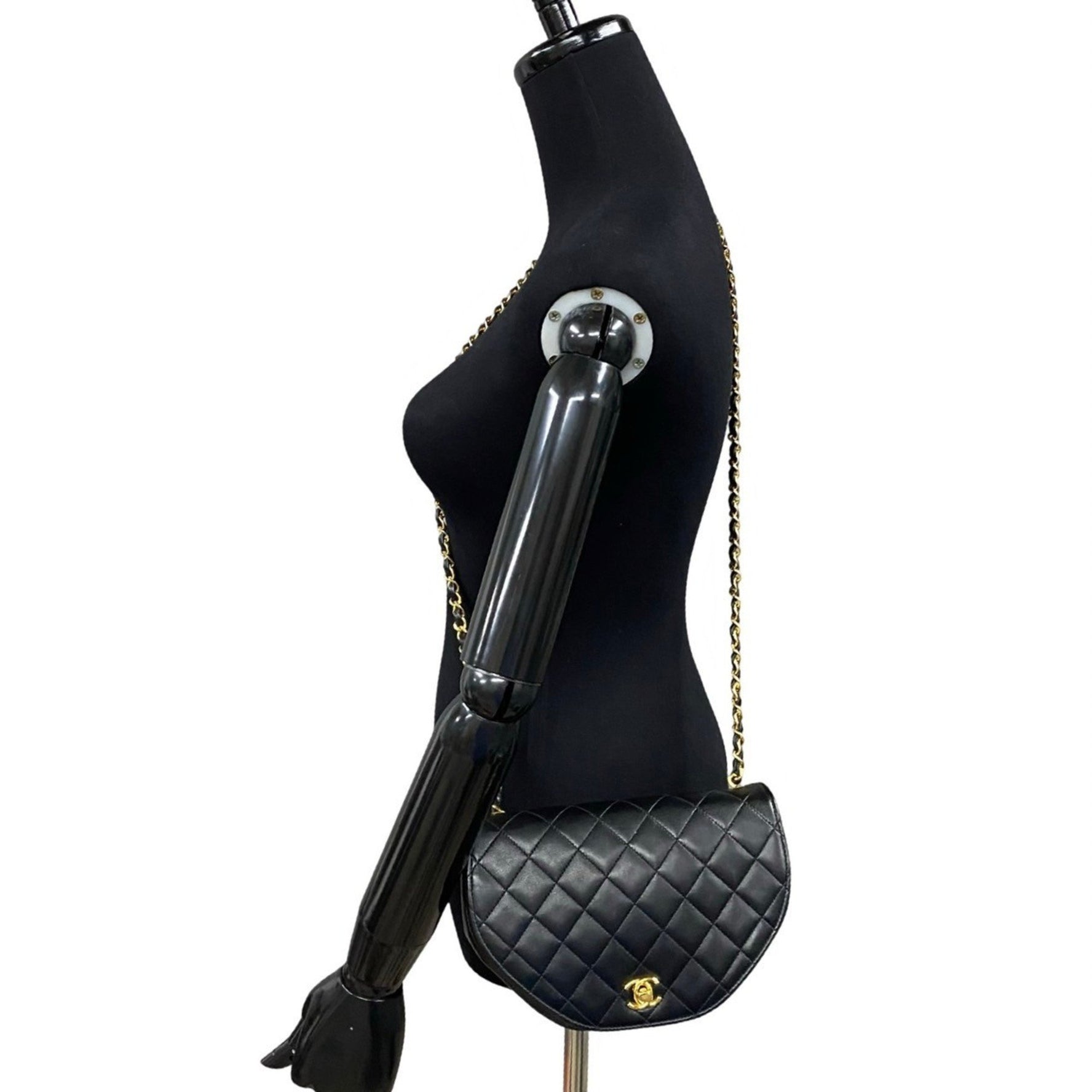 CHANEL Matelasse Lambskin Chain Shoulder Bag in