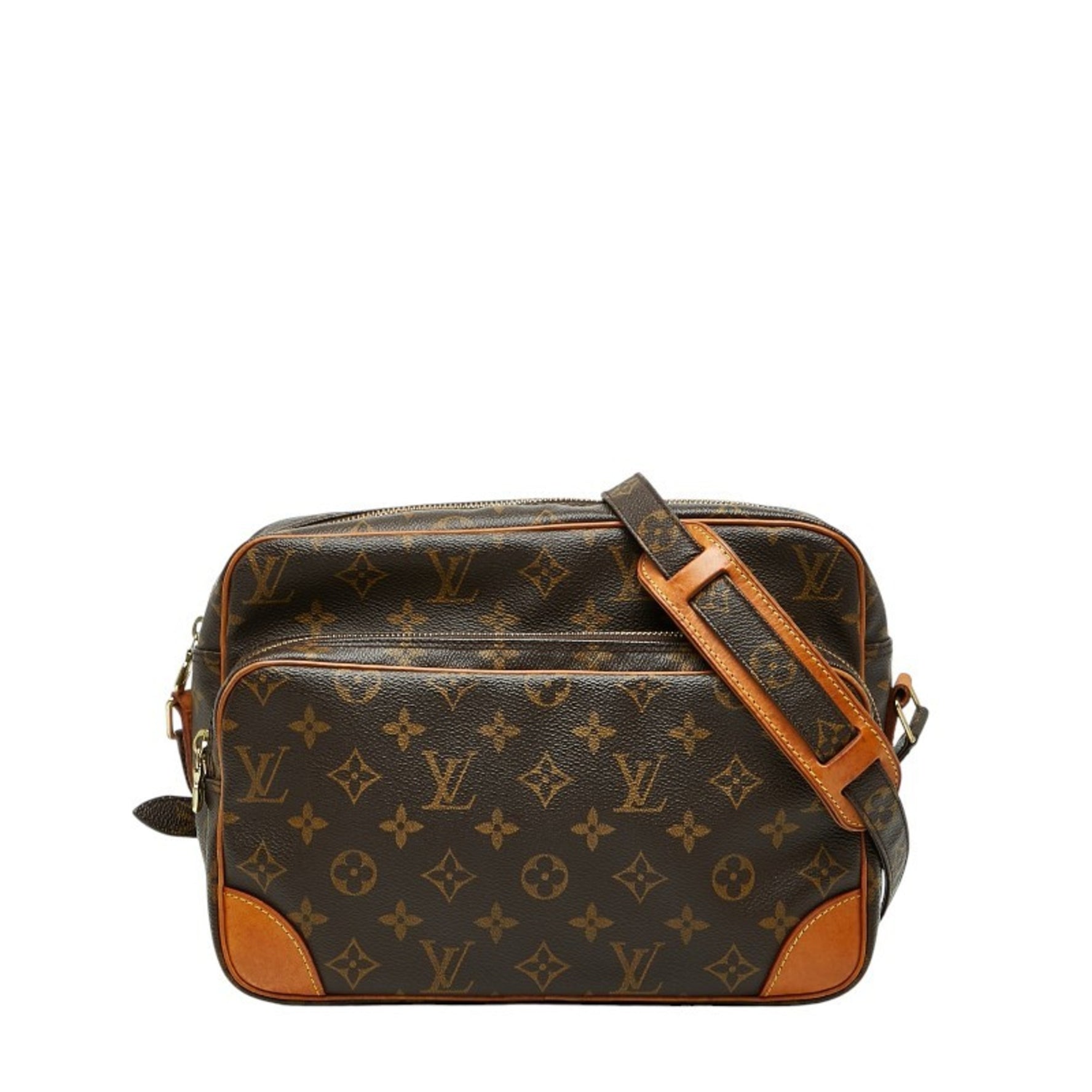 Louis Vuitton Monogram Nile Crossbody Shoulder Bag Brown Leather LOUIS VUITTON