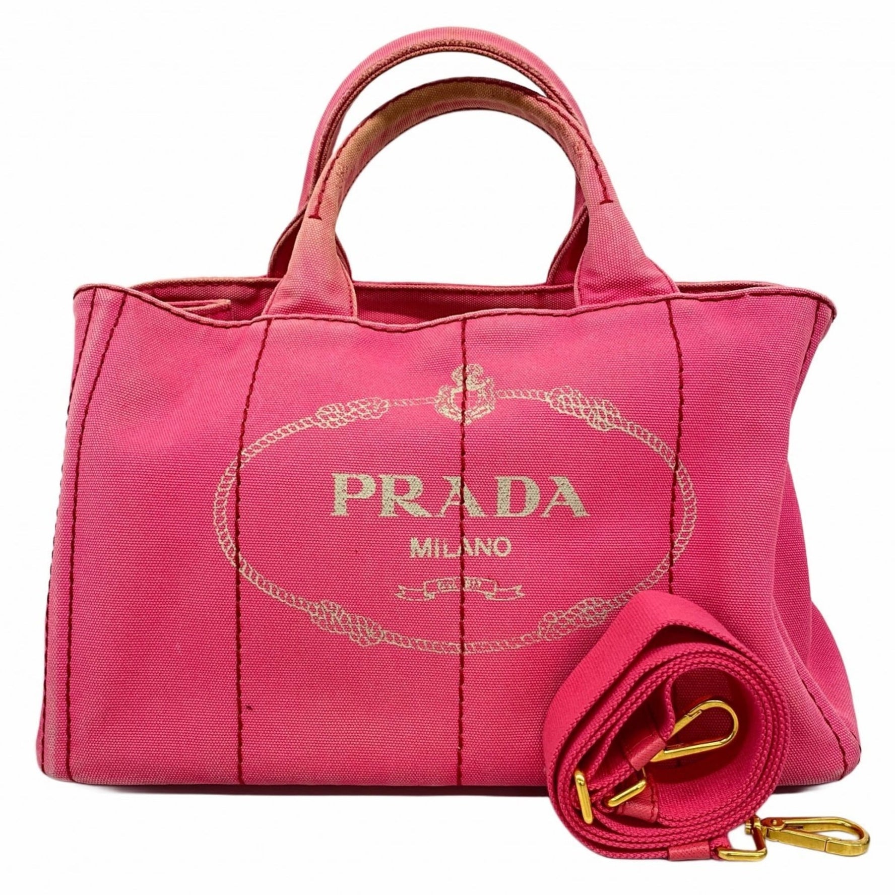 Prada Canapa Canvas Tote Bag, Bag