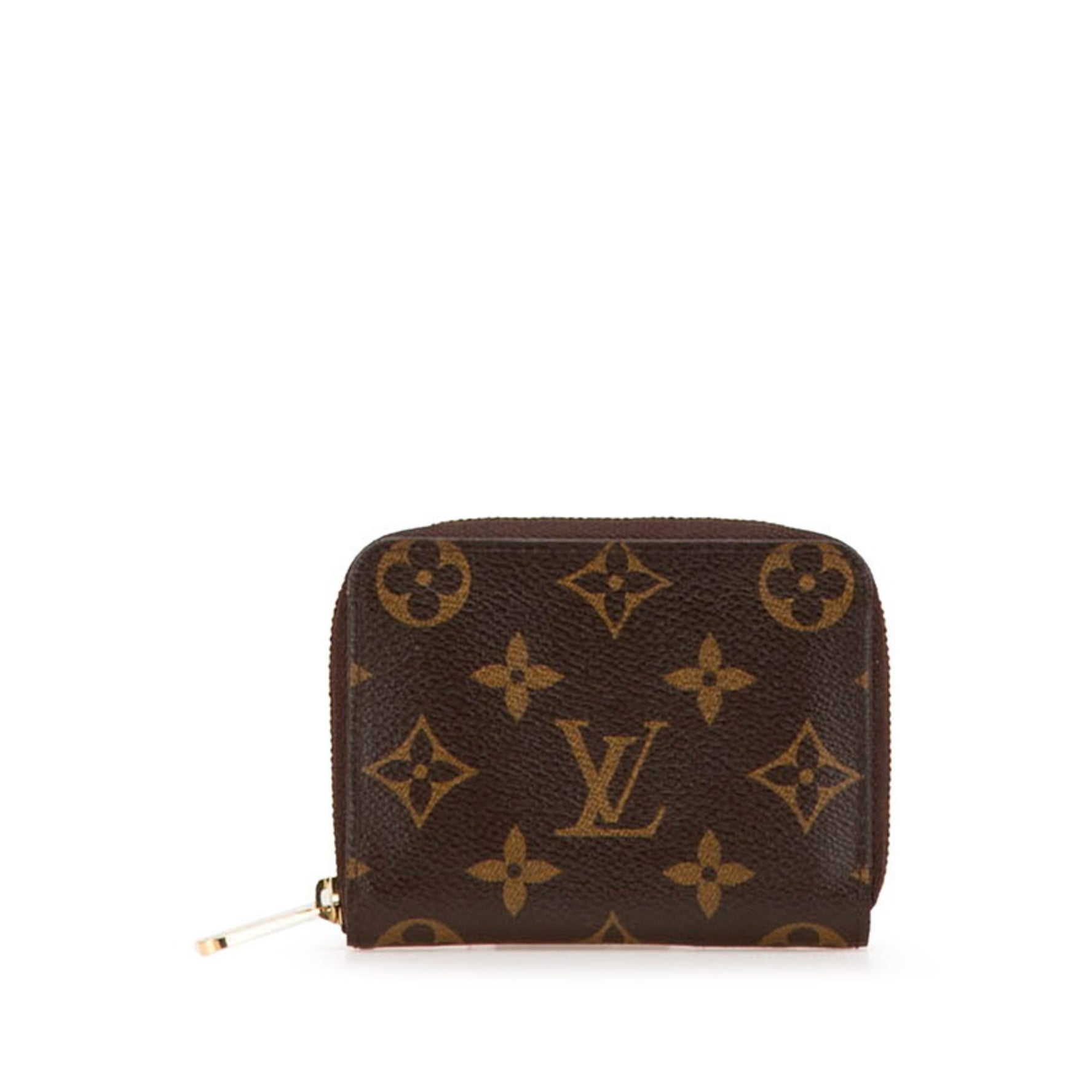 Louis Vuitton Monogram Zippy Coin Purse Case PVC Leather