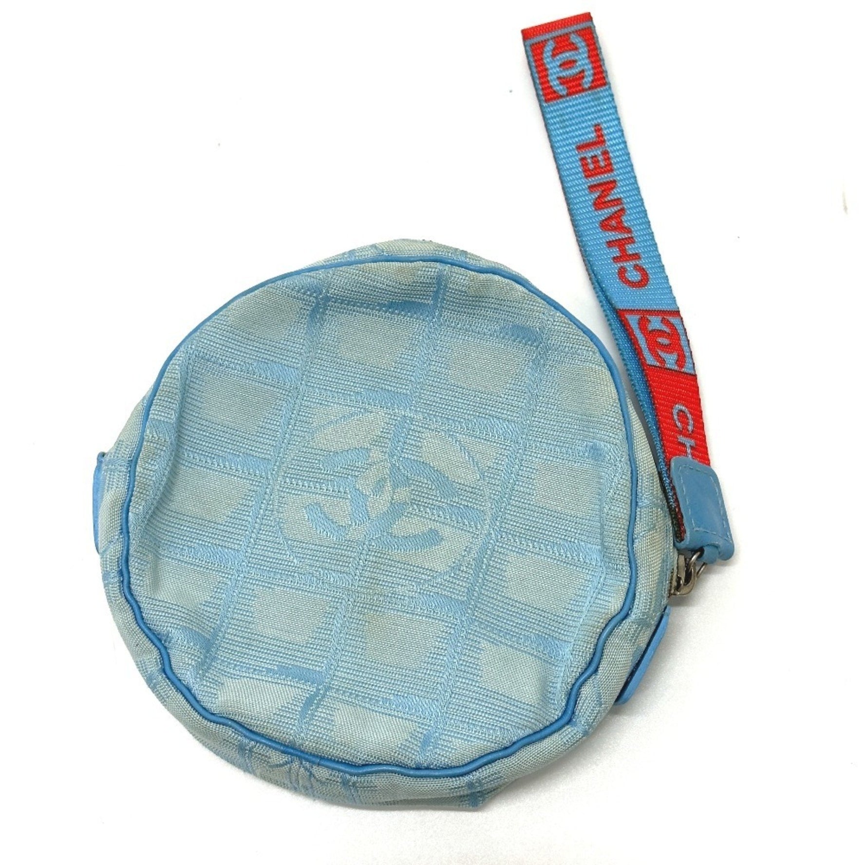 CHANEL Sport Round Strap Pouch Nylon