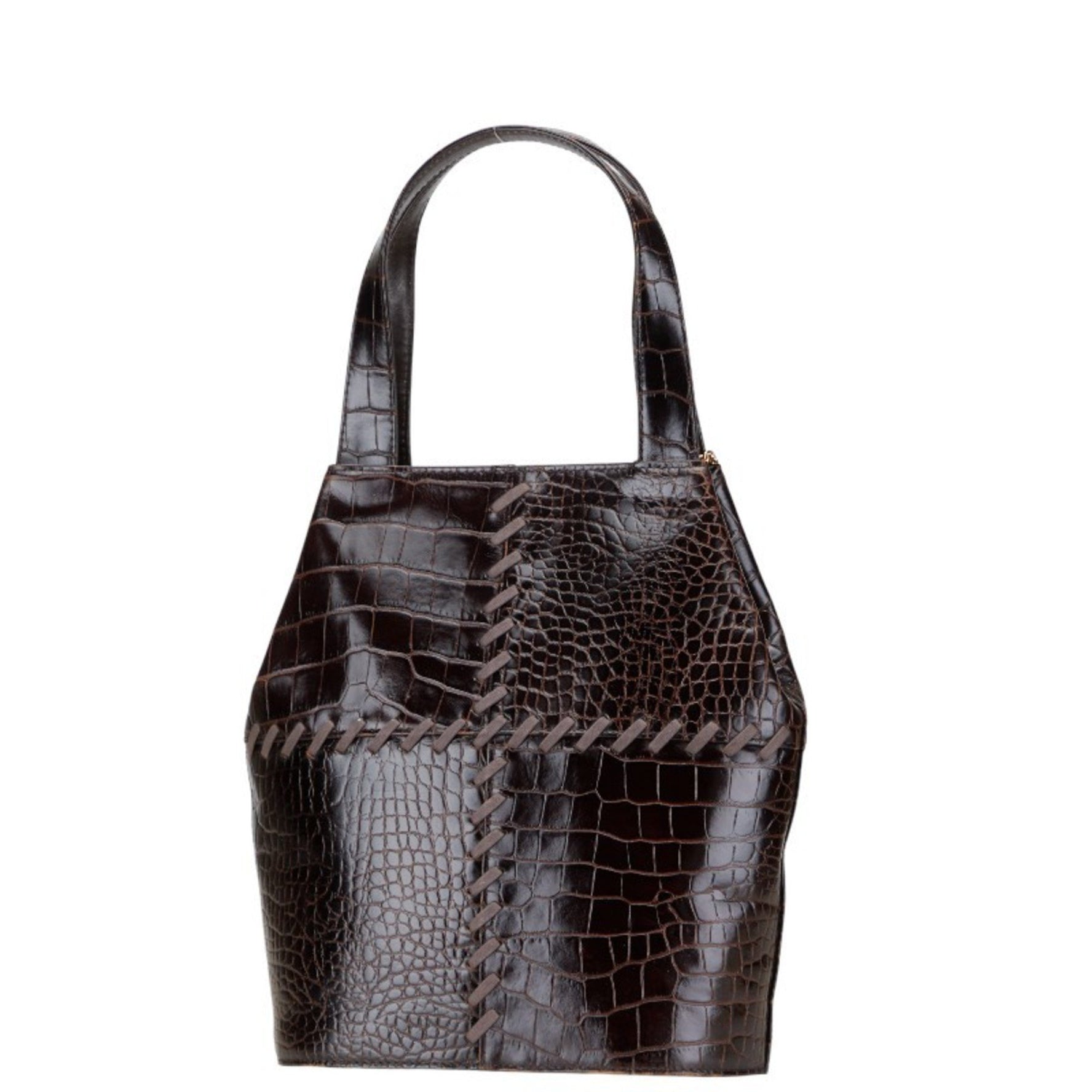 Saint Laurent Crocodile Embossed Handbag Leather SAINT LAURENT