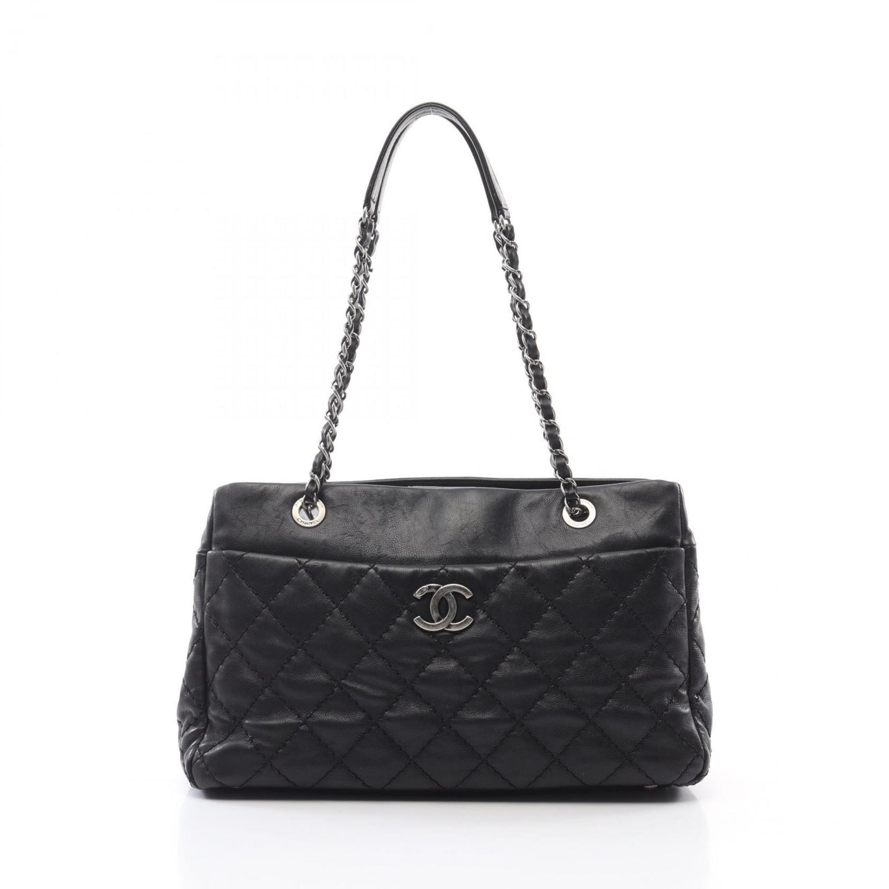 CHANEL Wild Stitch Tote Bag Leather