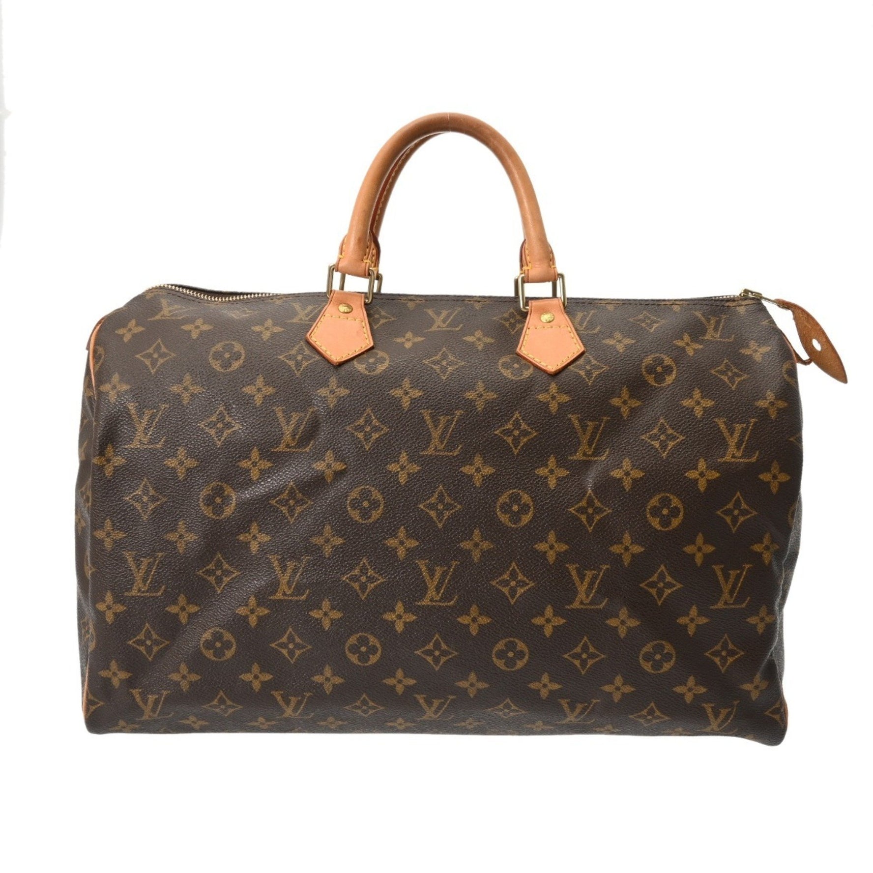 LOUIS VUITTON Monogram Speedy 40 Brown Canvas Handbag