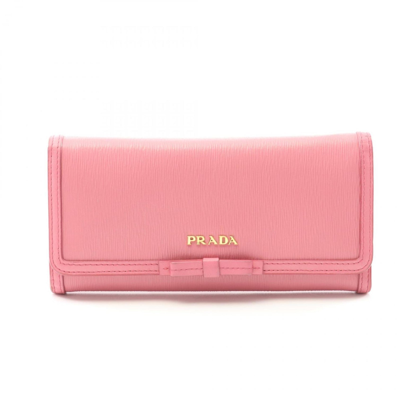 PRADA VITTELLO MOVE TR Bi-fold Long Wallet Saffiano Leather