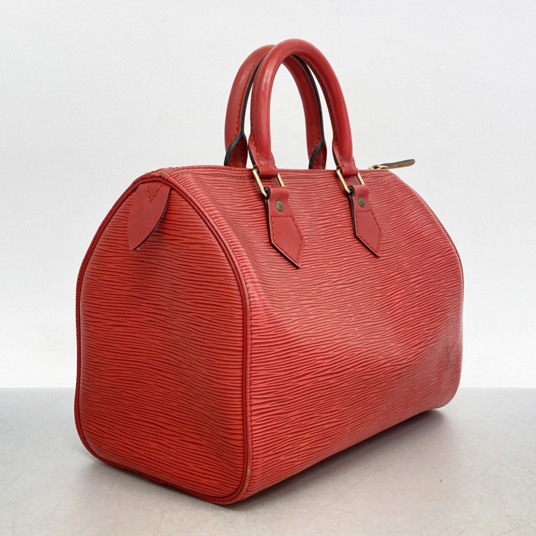 Louis Vuitton Epi Speedy 25 Handbag Castilian Red