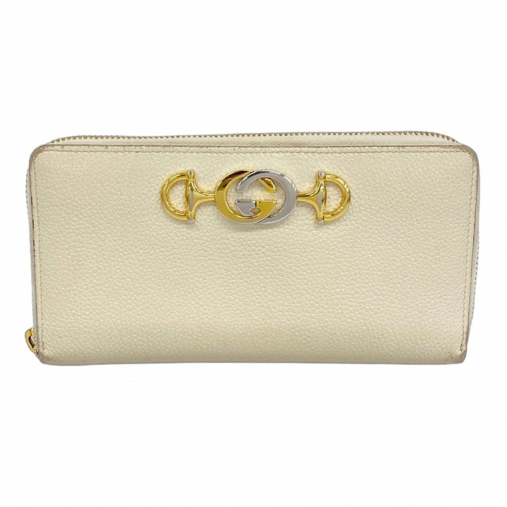 Gucci Zumi Long Wallet Leather Gold