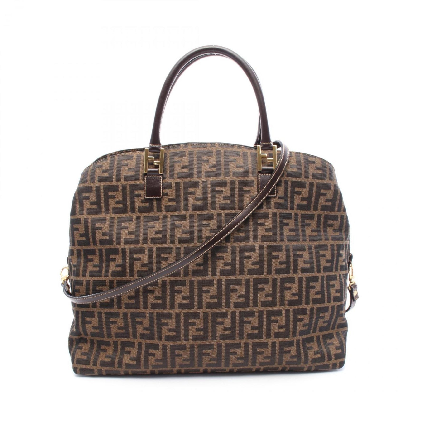 Fendi tote bag, canvas and leather