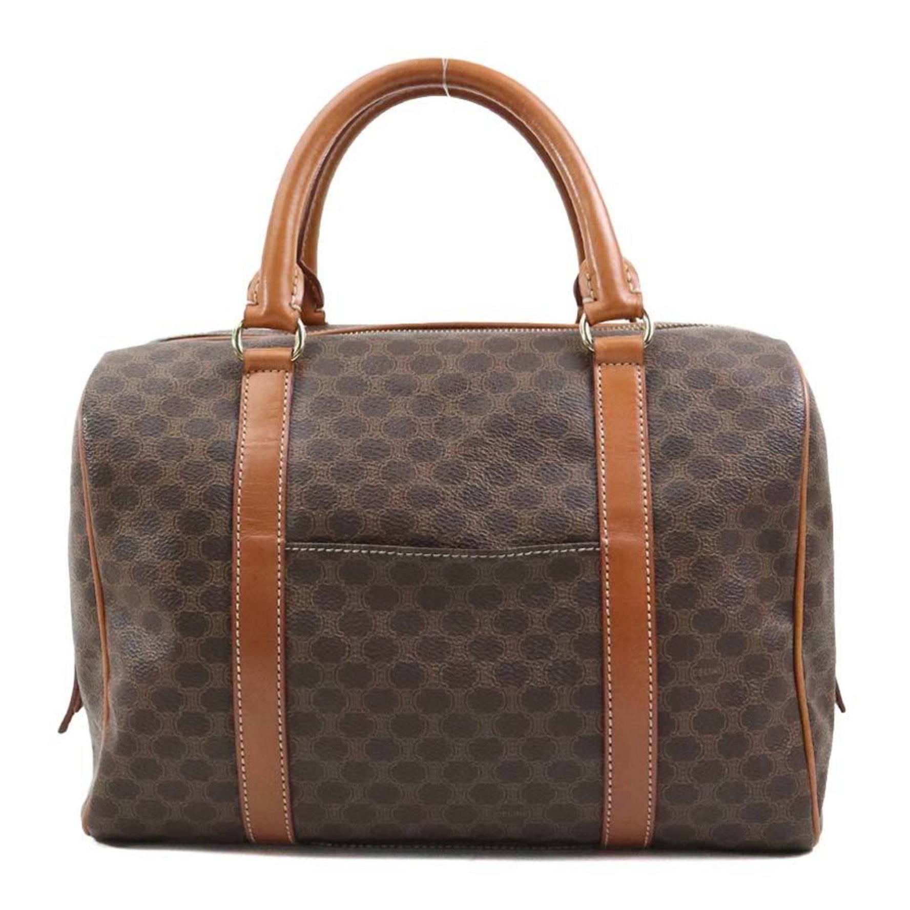 Celine handbag in macadam leather and gold