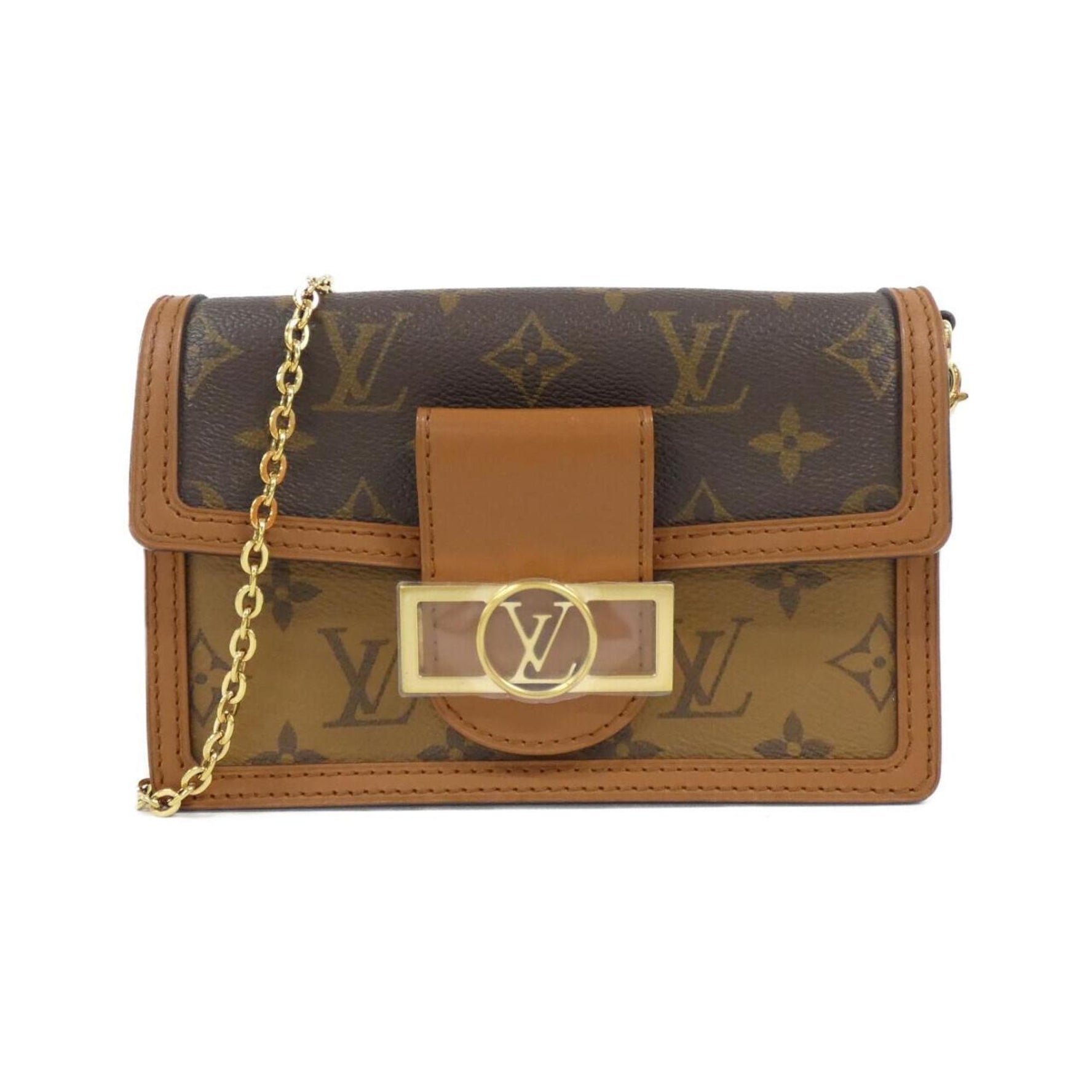 Louis Vuitton Monogram Portefeuille Dauphine Chain Wallet