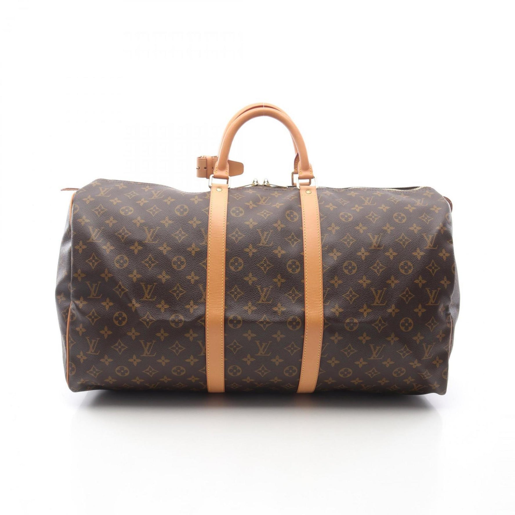 Louis Vuitton Keepall 55 Boston Bag, Coated Canvas and Leather, Monogram, Men's