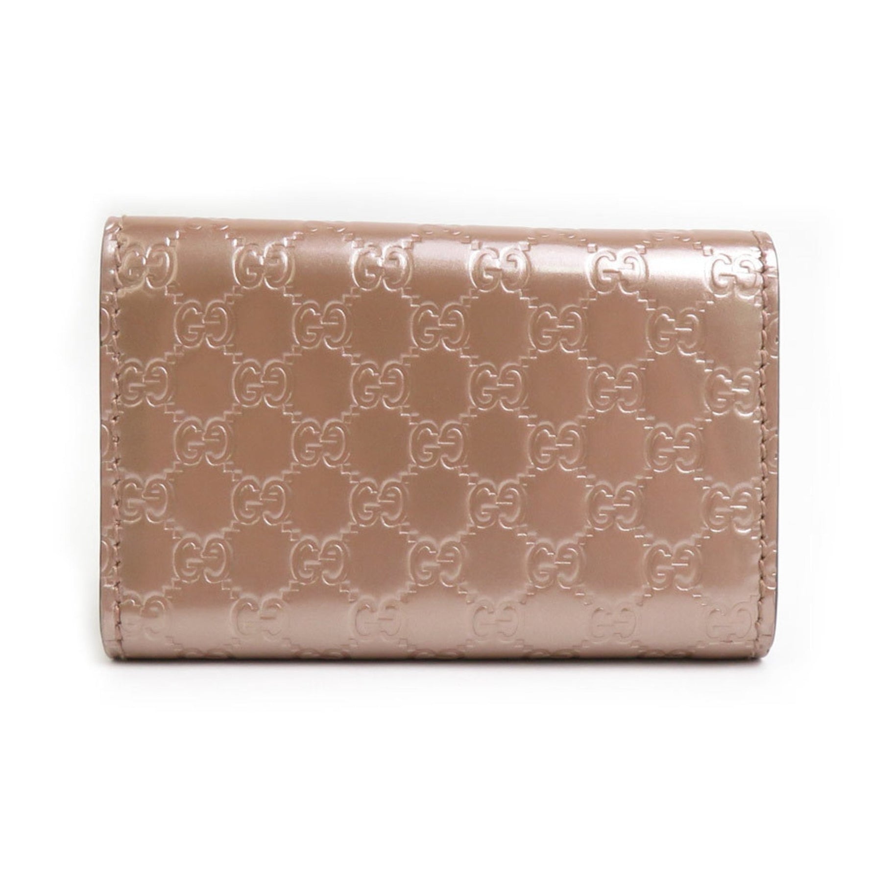 GUCCI Key Case Micro Guccissima Patent Leather