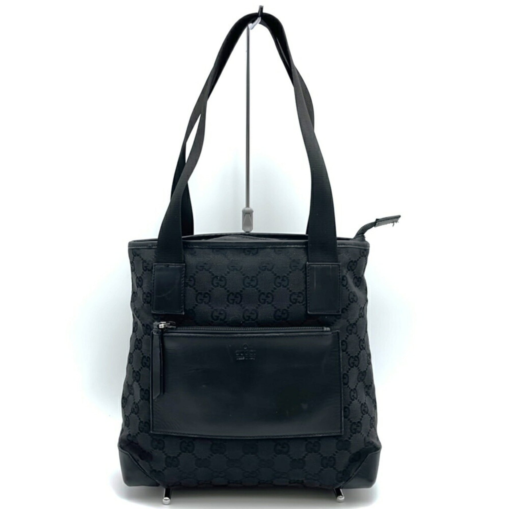 GUCCI Tote Bag GG Canvas Leather Women Men