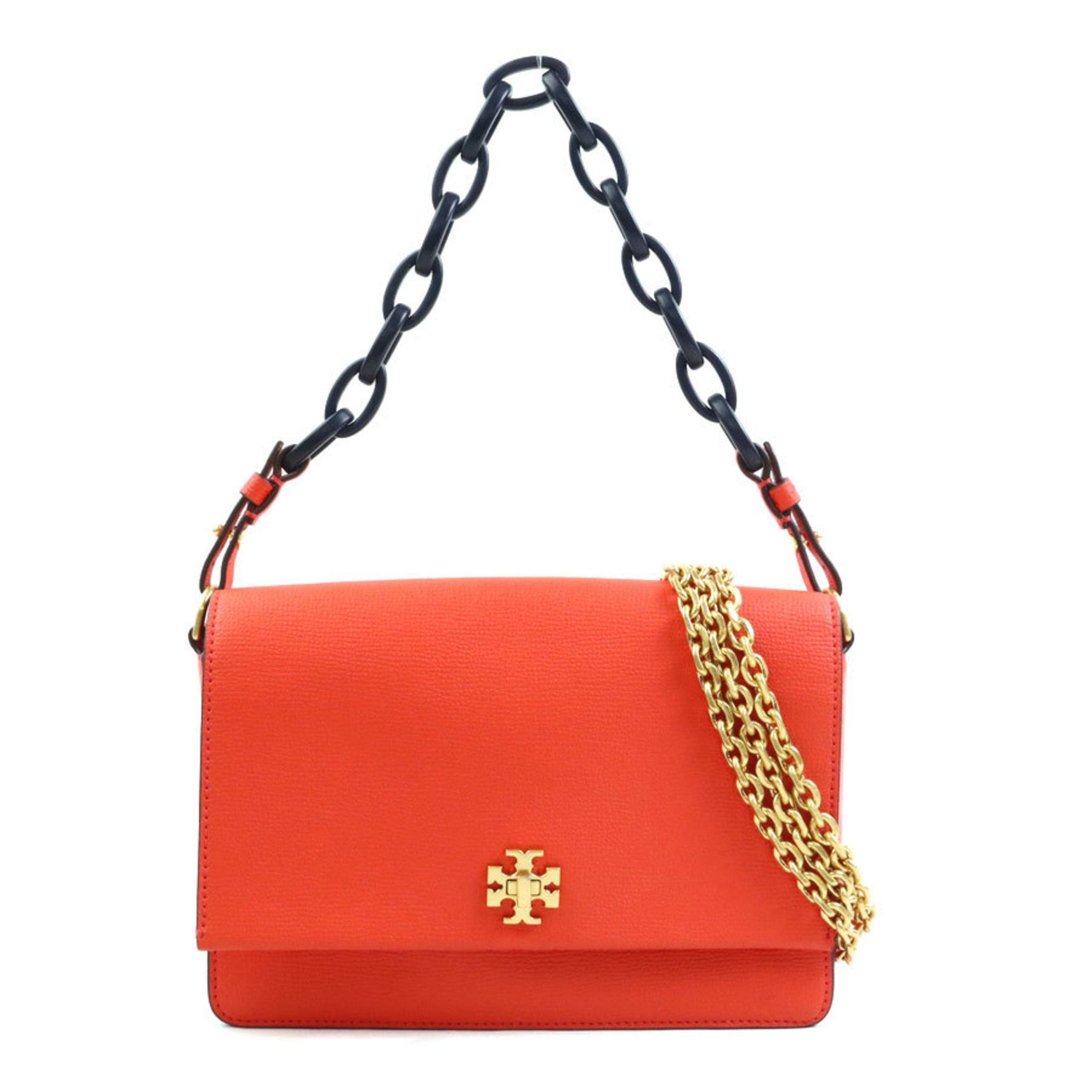 Tory Burch Women's Leather Handbag Shoulder Bag in Orange Red (h31354a)