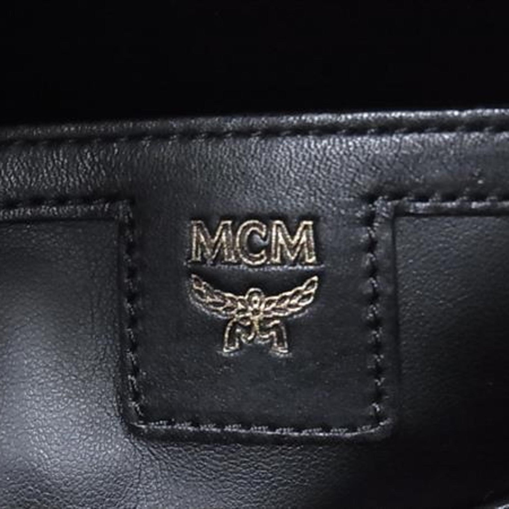 MCM STARK Side Stud Backpack in Visetos Coated Canvas and Leather