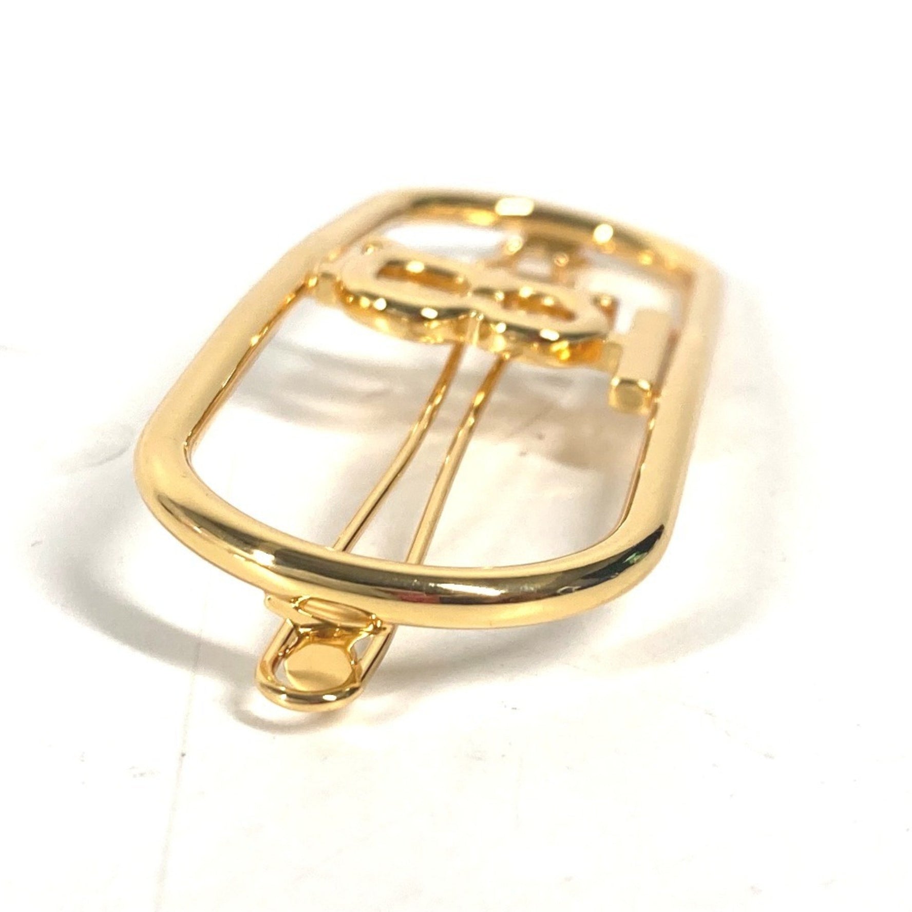 BURBERRY TB Hair Hairpin Barrette Metal