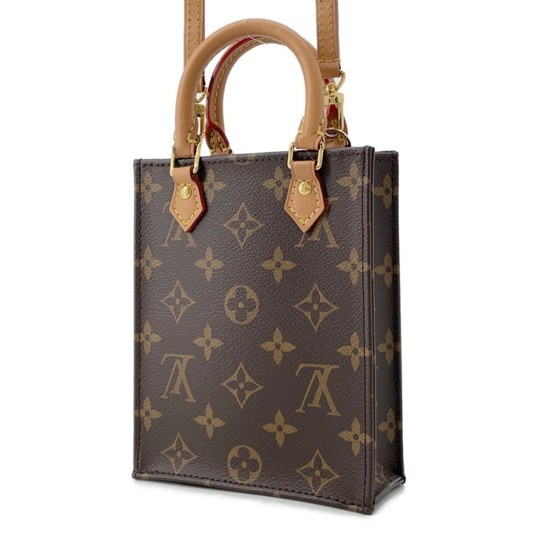 Louis Vuitton Monogram Petite Sac Plat Handbag LOUIS VUITTON Shoulder Bag