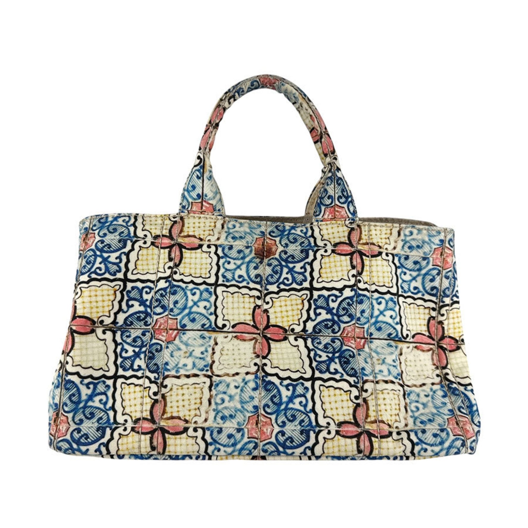 Prada Canapa Canvas Multicolor Handbag for Women z6395