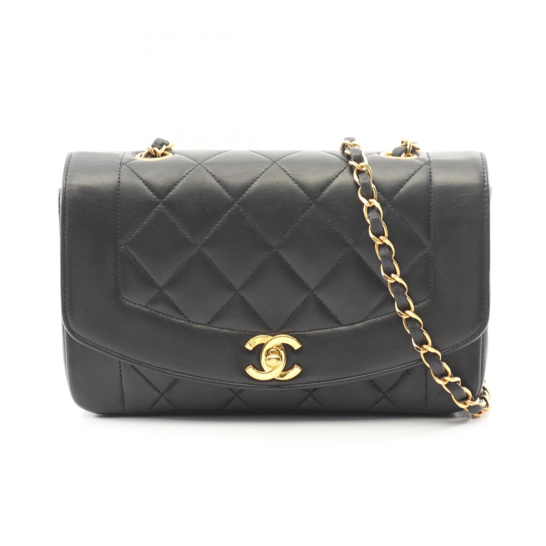 CHANEL Matelasse Diana Flap Shoulder Bag in Lambskin Leather
