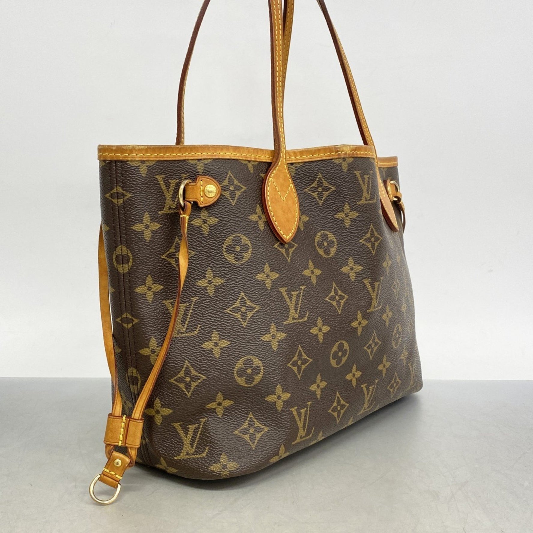 Louis Vuitton Monogram Neverfull PM Tote Bag Brown/Fuchsia