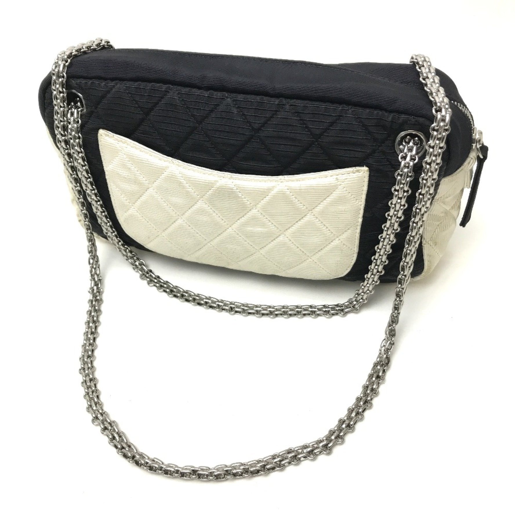 Chanel Quilted Bag Chain Shoulder Bag White