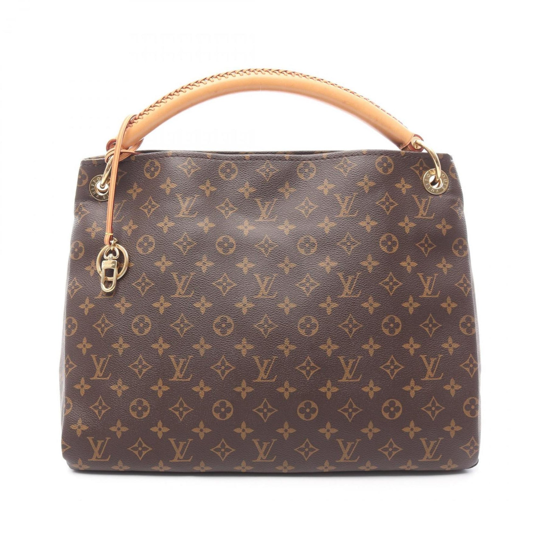 Louis Vuitton Artsy MM Shoulder Bag in Coated Canvas and Leather with Monogram Design