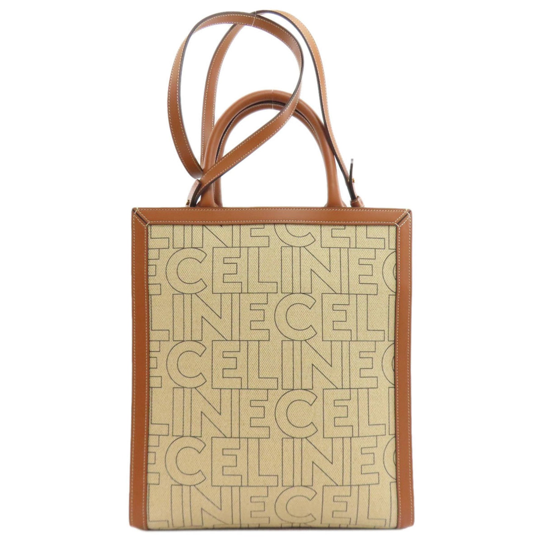 Celine Vertical Cabas Tote Bag Canvas