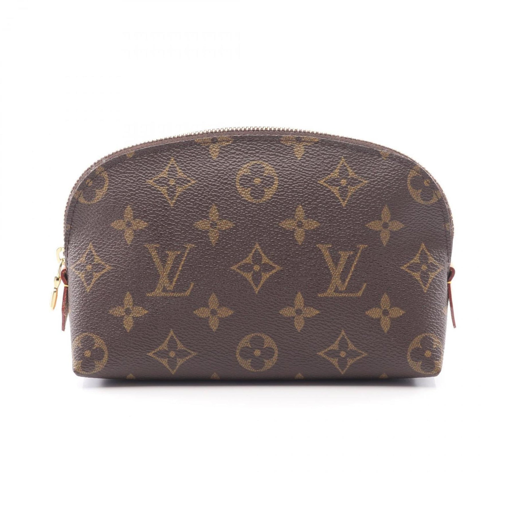 Louis Vuitton Cosmetic Monogram Pouch Bag, Leather, Brown