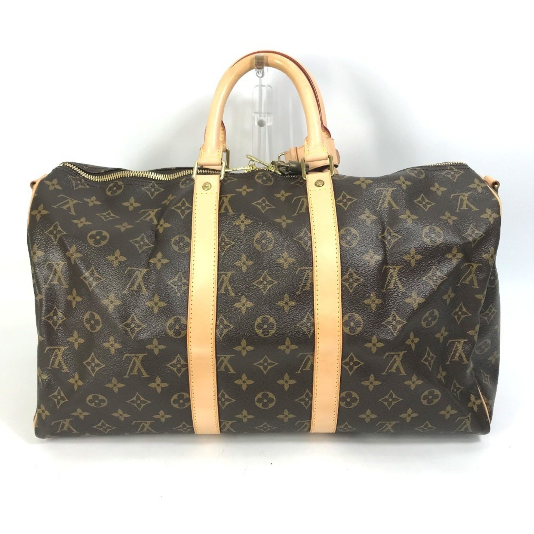 Louis Vuitton Keepall Bandouliere 45 Travel Bag, Shoulder Handbag, Boston Monogram Canvas
