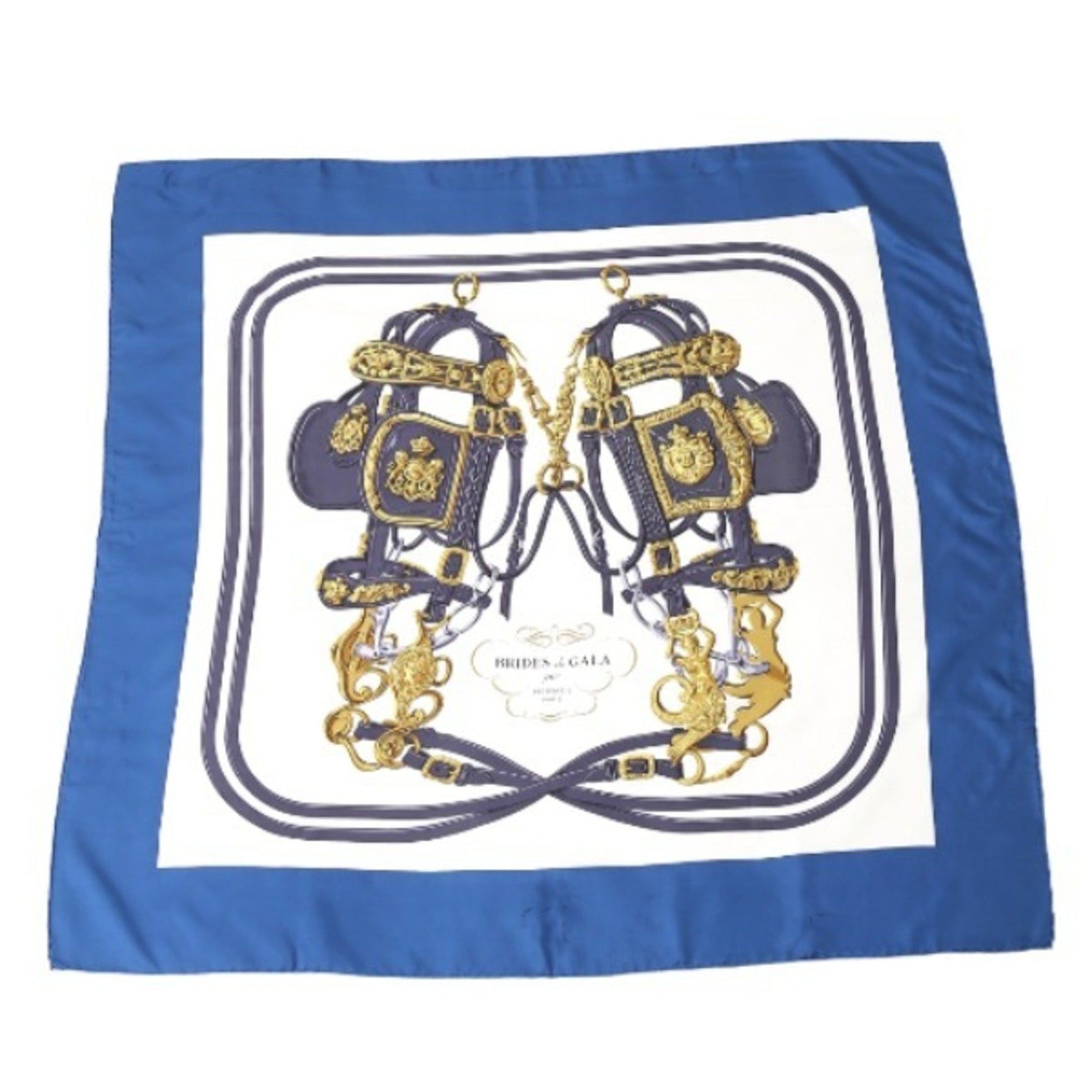 HERMES 100% Silk BRIDES de GALA Carre 90 Scarf