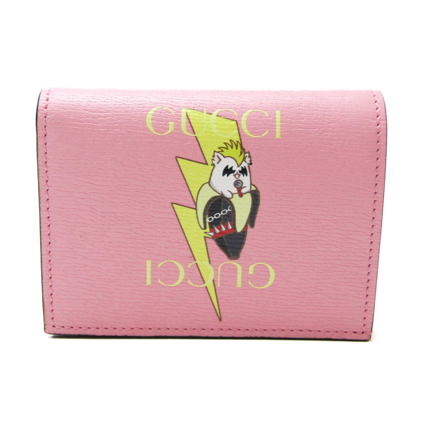 Gucci Bananya Leather Wallet (bi-fold) Multi-color,Pink