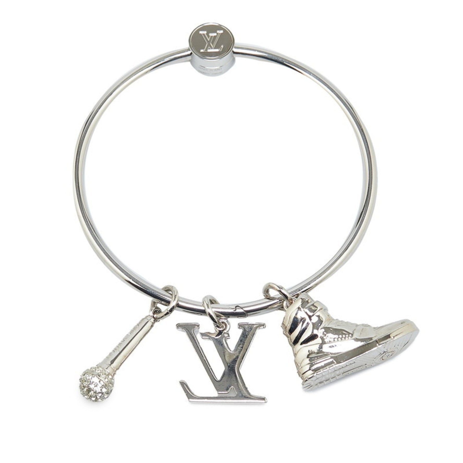 Louis Vuitton Porte Cle Round Ring Key Holder Metal