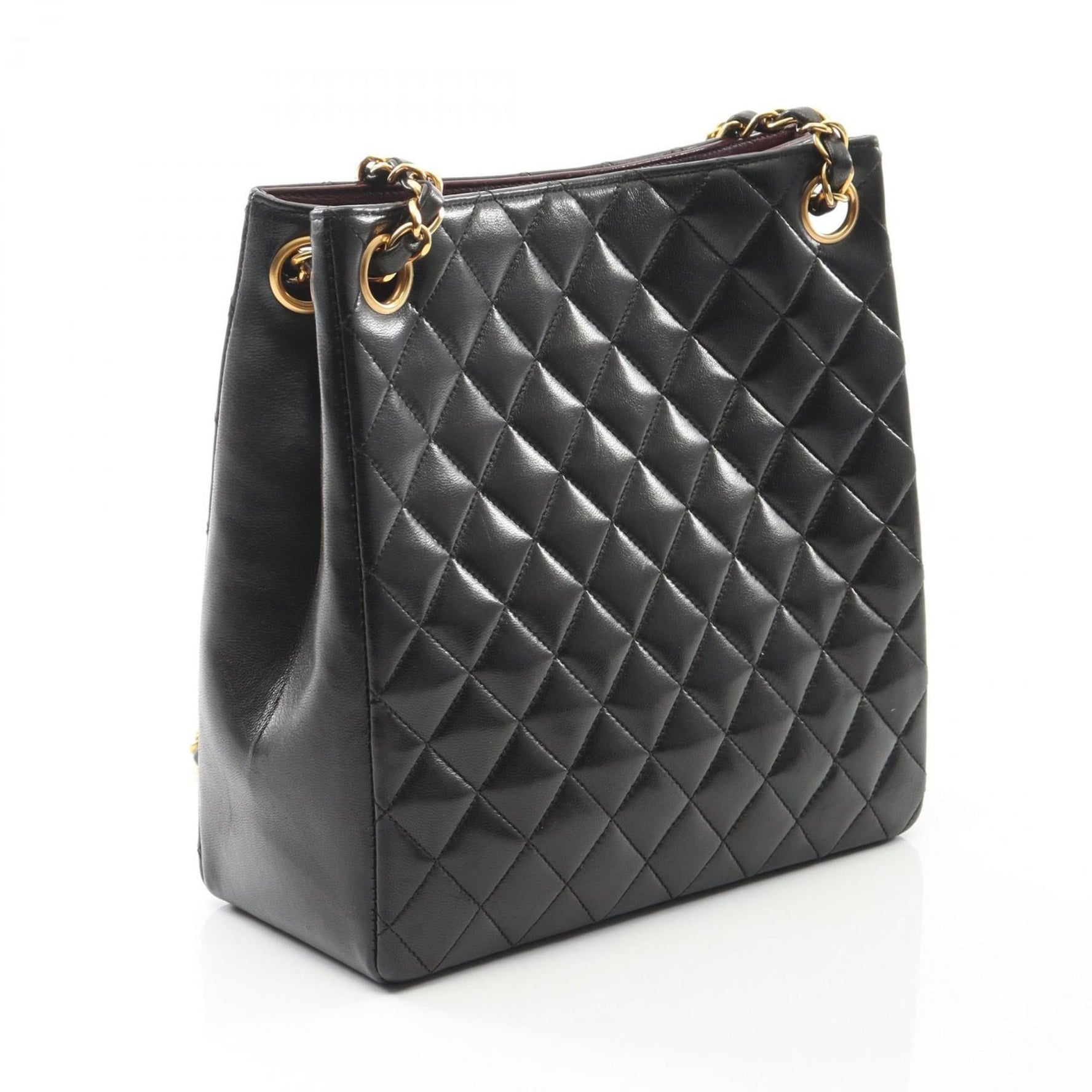 CHANEL Matelasse Tote Bag, Lambskin Leather