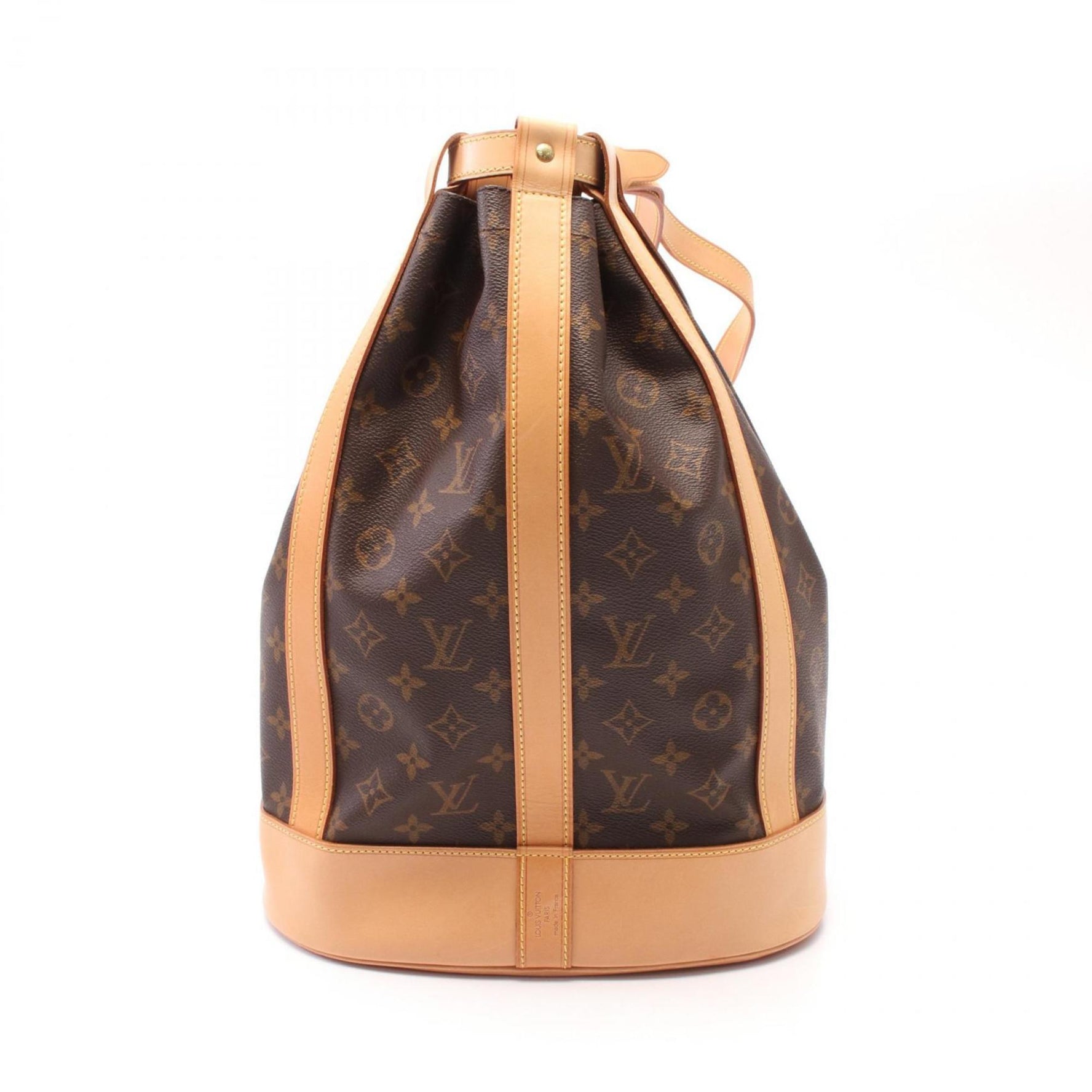 Louis Vuitton Randonne PM Shoulder Bag Coated Canvas Leather Monogram