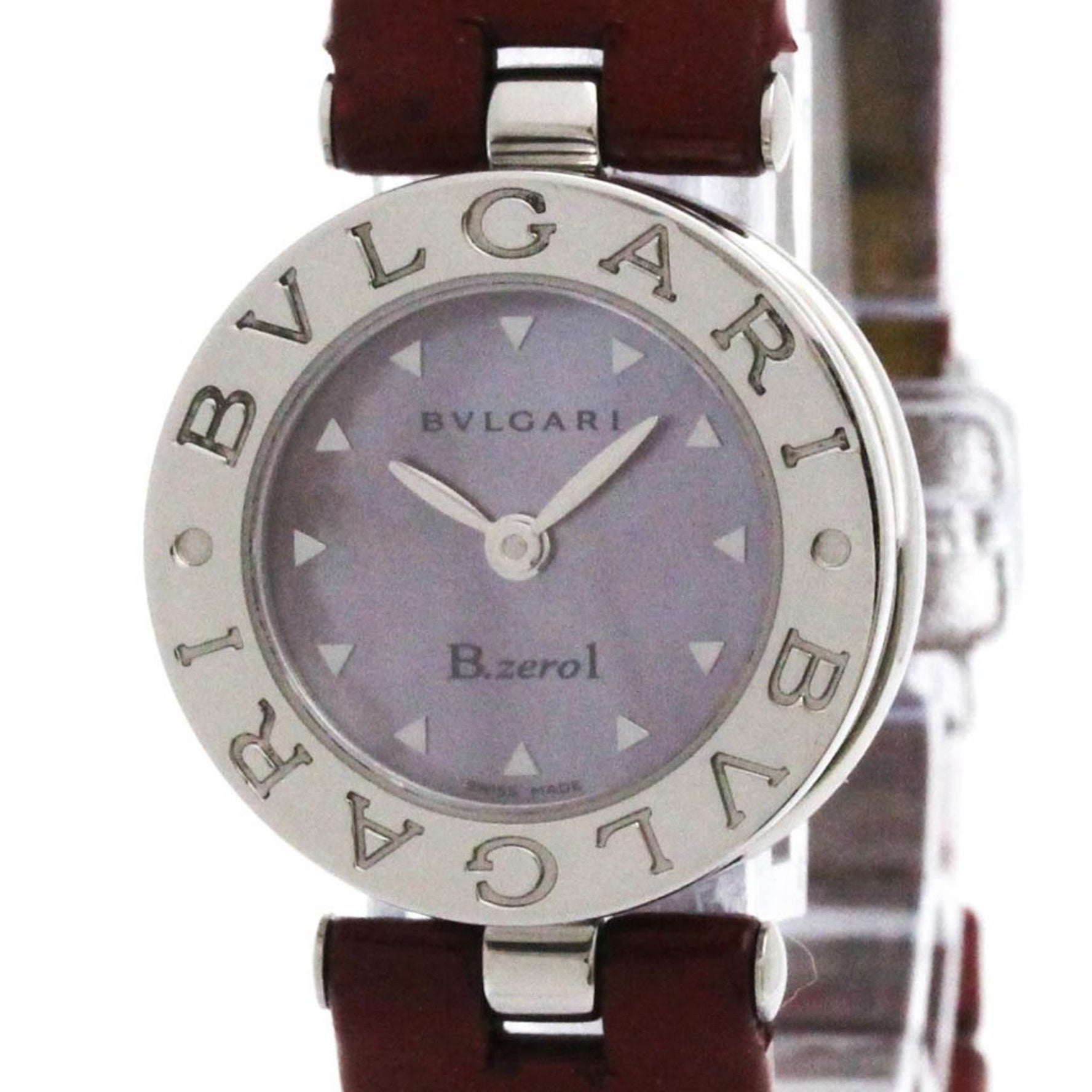 BVLGARI B-Zero1 Blue MOP Dial Steel Ladies Watch BZ22S Polished
