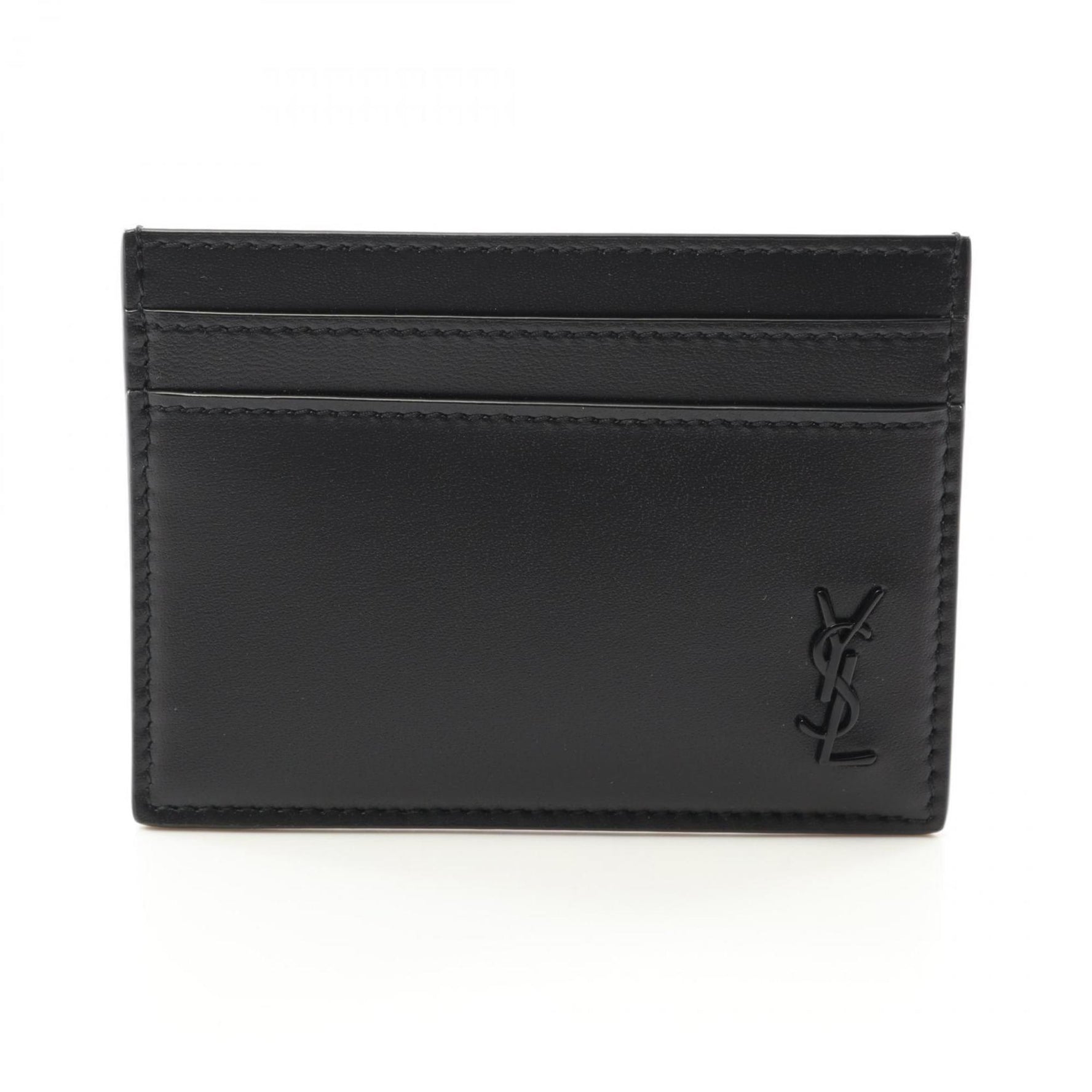 Saint Laurent Tiny Cassandra Business Card Holder/Card Case Leather