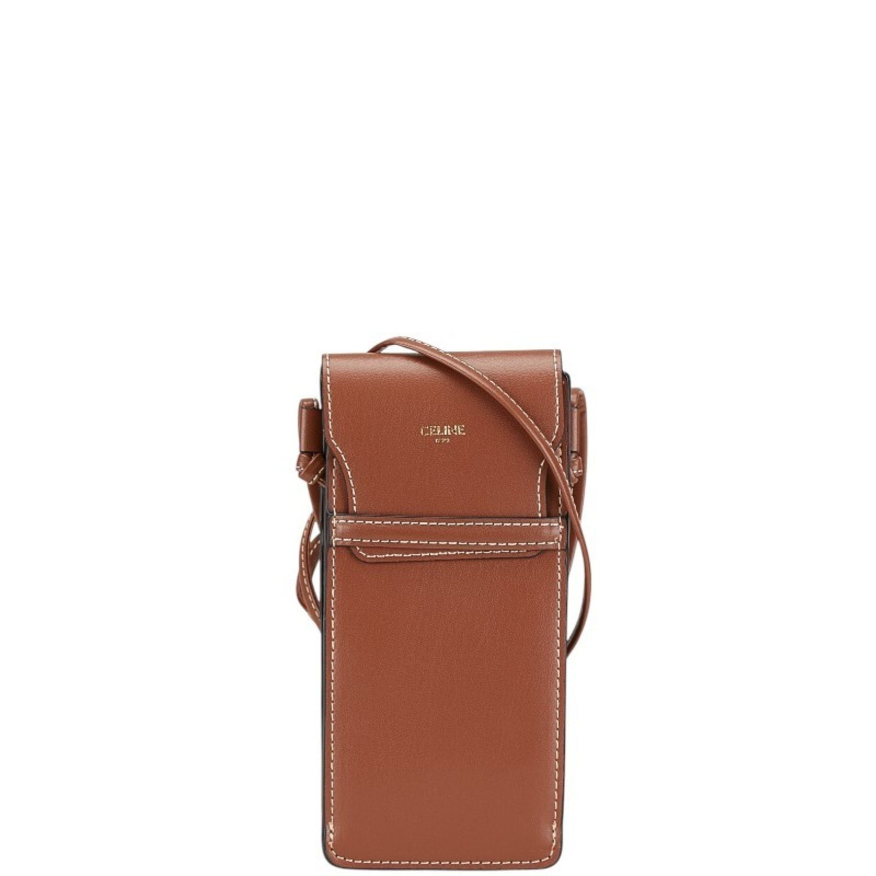 Celine Crossbody Shoulder Pouch Sunglasses Case Leather