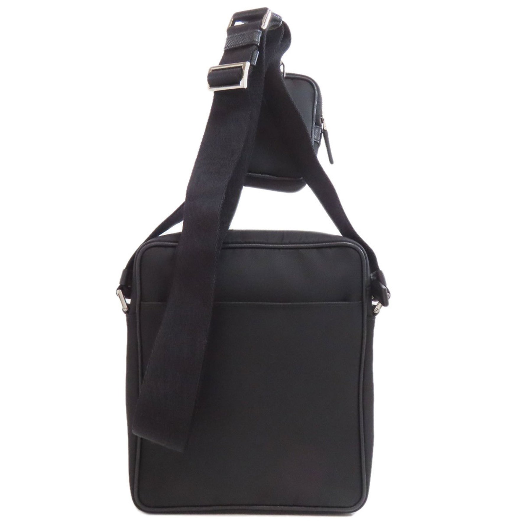 Prada logo shoulder bag, nylon material