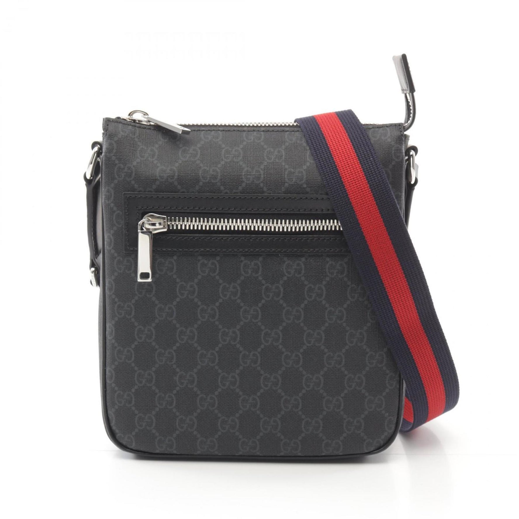 GUCCI GG Supreme Small Shoulder Bag Coated Canvas Leather