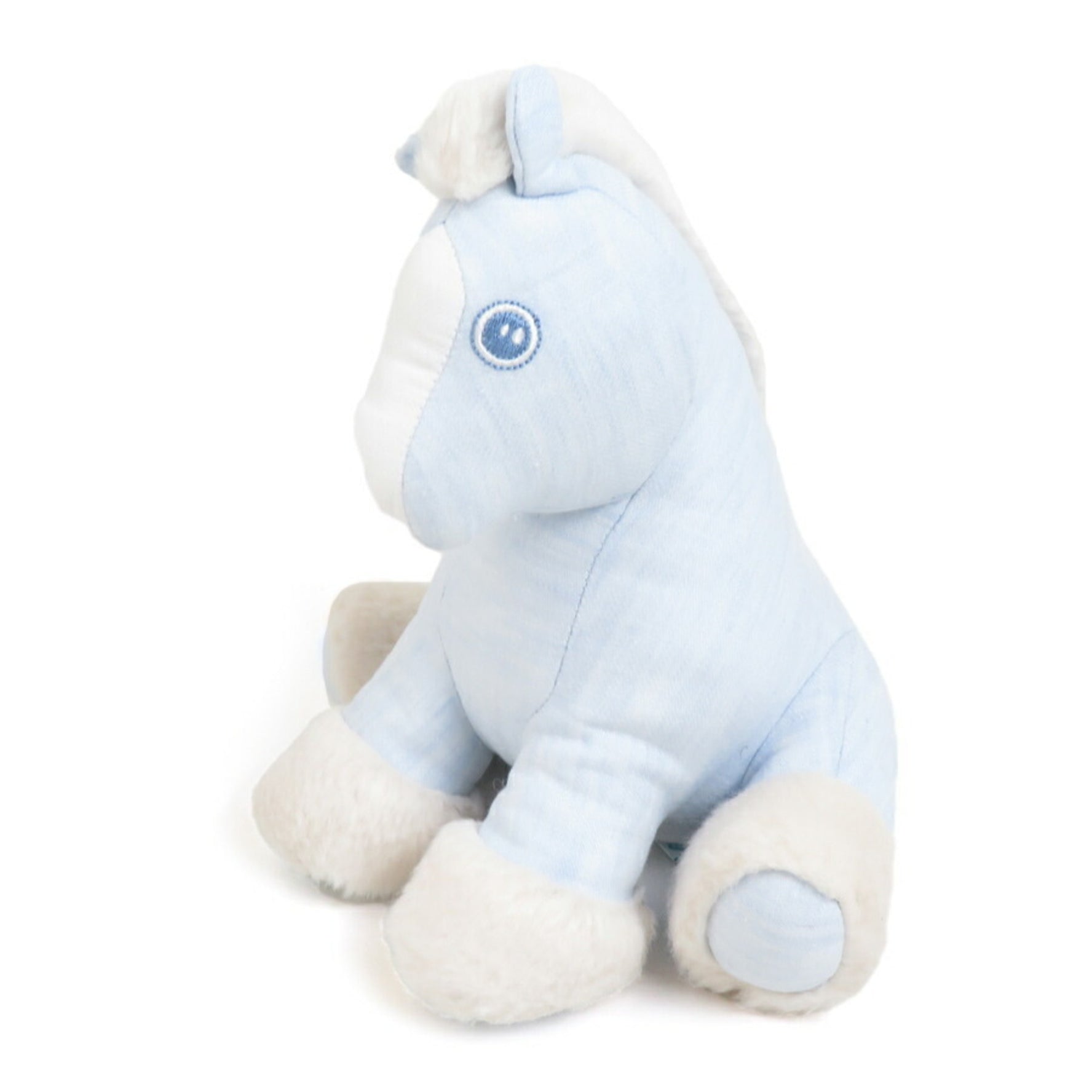 Hermes stuffed toy linen light blue off-white kids